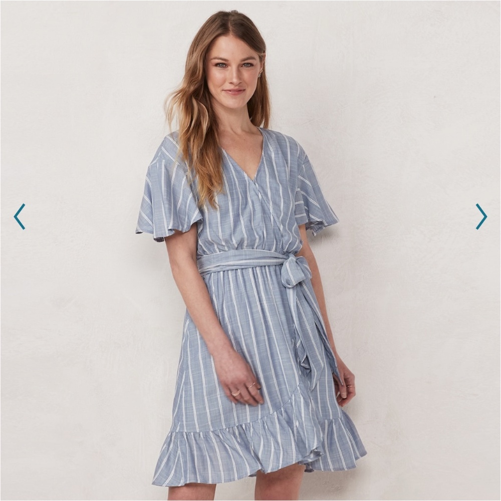 Ruffle Wrap Dress
